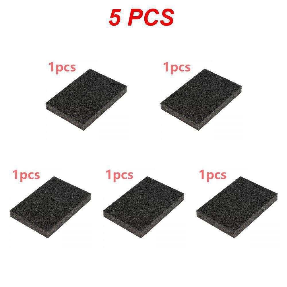 1/3/5pcs Black Emery Sponge Kitchen Emery Cleaner Rub The Pot Except Rust Focal Spots Sponge Kitchen Cleaning Accessories