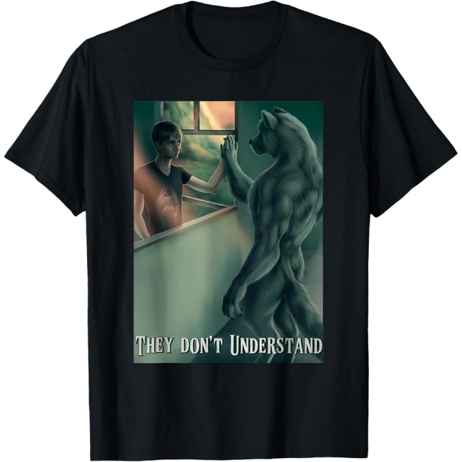 CHDHEVEGOD Ripping Wolf Meme Werewolf They Don t Understand T-Shirt XXXXXL разноцветный