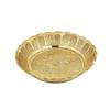Indian Traditional Brass Bhog Plate For Puja Religious Rituals & Home Decor