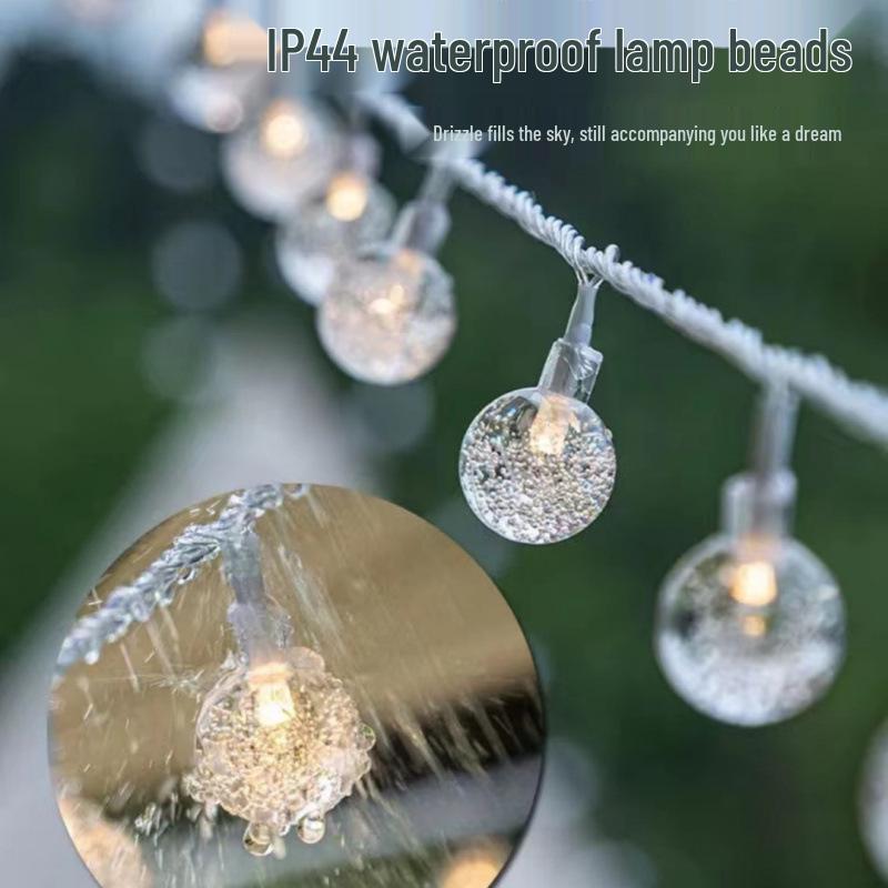 Solar LED Tent & Indoor Crystal Bubble Fairy String Lights