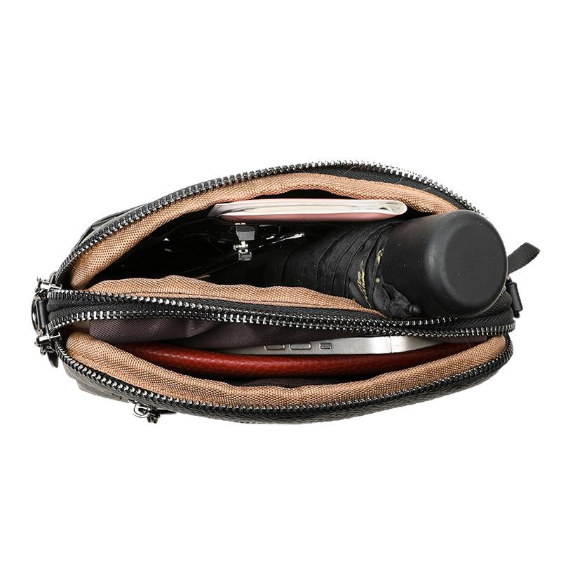 Diamond-shaped Urban Simple Single-shoulder Crossbody Bag Fashionable Oval Small Crossbody Bag