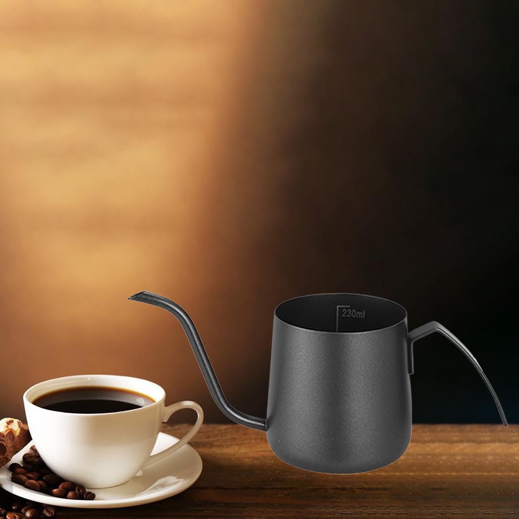 Food Grade Stainless Steel Coffee Kettle Drip Pot Gooseneck Coffee Dripper Tea Pot with Scale for Coffee Lover