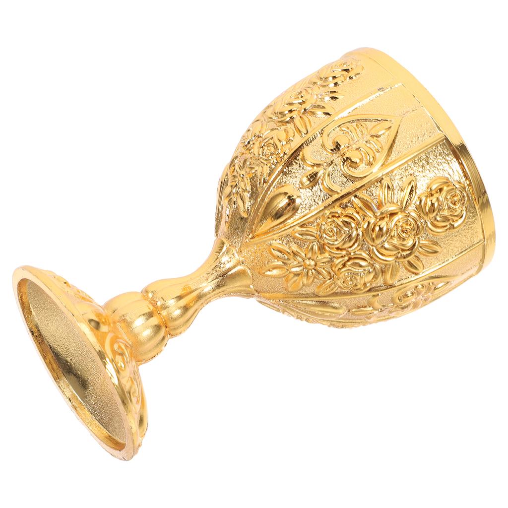 Brass Vintage European Goblet Cup Retro Chalice Medieval Temple Gold Holy Knight Viking Beer Metal Drinkware Glass Home Bar