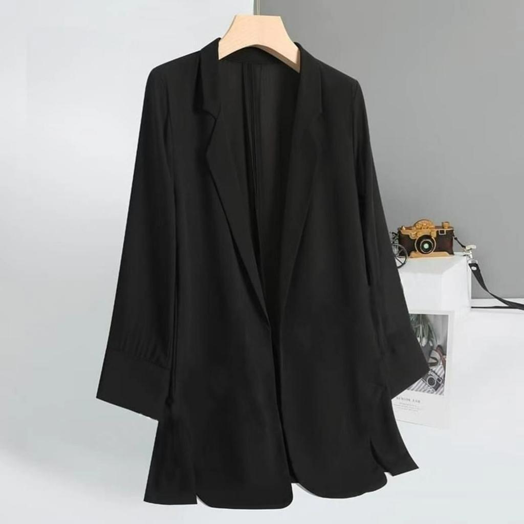 Thin Suit Jacket Women's Summer Chiffon Loose and Thin Drape Ladies Small Suit Top