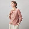 Women's 2025 A/W Cashmere Blend Round Neck Striped Pullover