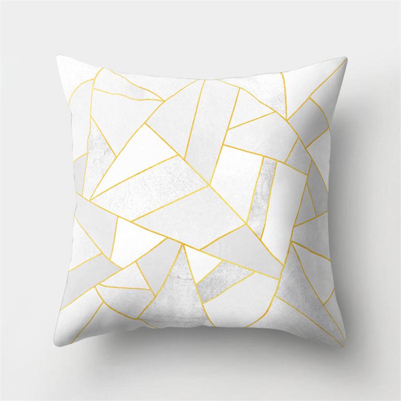 45x45cm Geometric Patchwork Pillowcase Custom Irregular Polyester Cushion Cover Sofa Living Room Bedroom Pillowcase Home Decor