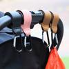 PU Leather Baby Bag Stroller Hook Pram Rotate 360degree Rotatable Cart Organizer Pram Hook Crochet Stroller Accessories