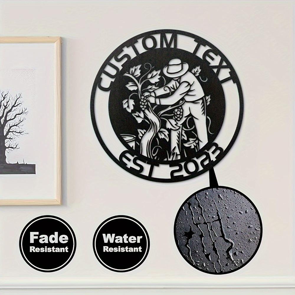 Metallschild Familienstammbaum Name Wandkunst Innen Außen Heimdekoration Geschenk