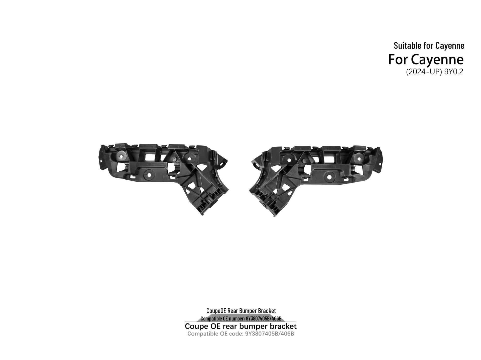 Fits 24-UP Cayenne 9Y0.2 Coupe: OE Rear Bumper Bracket