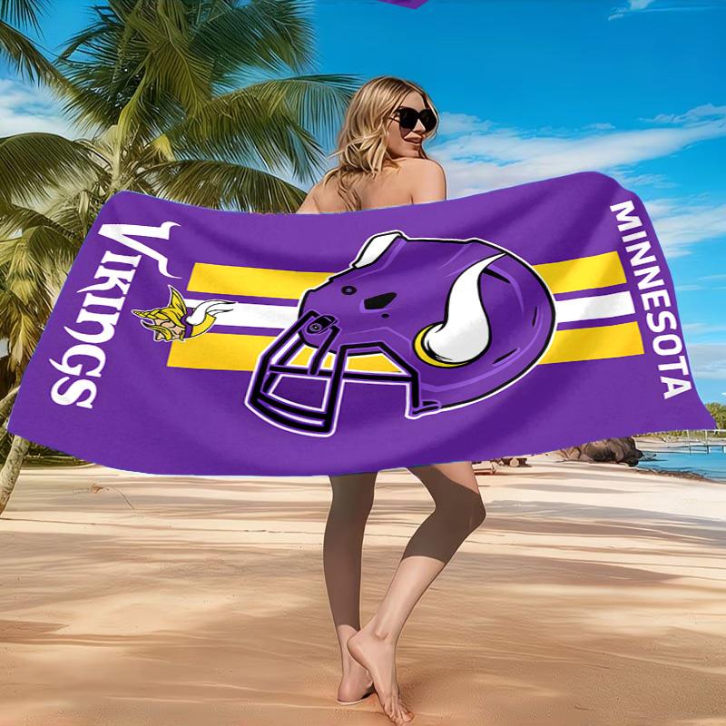 Vikings Teamgeist Strandtuch, Schnelltrocknend, Pflegeleicht, Geeignet für Fitness und Strandurlaub, Sport-Essential