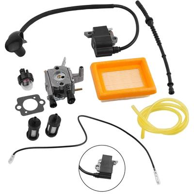Sada zapalovací cívky vzduchového filtru karburátoru pro Stihl FS120 FS200 FS250 FS300 FS350 41341200603 41344001301 Vyžínač Díl křovinořezu