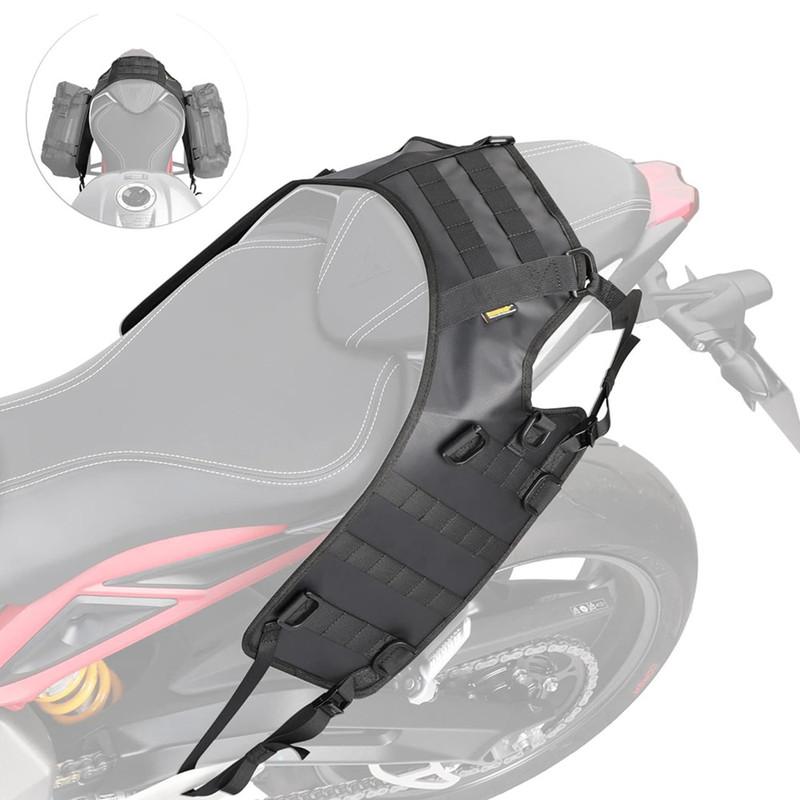 Motorcycle Saddle Bag Mounting Base Motorbike Tail Bag/Rack Bag/Rear Seat Bag/Fuel Tank Side Bag Universal Saddle Bag Mount Base