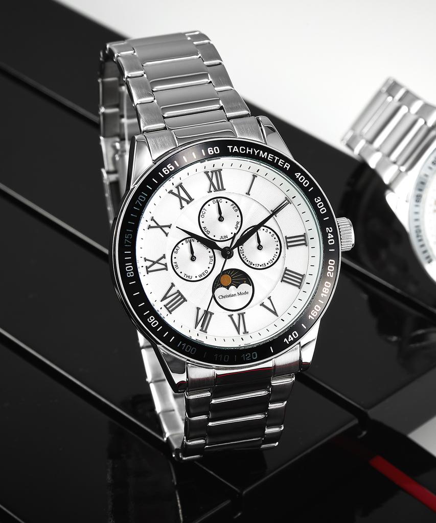 Keuliseuchyanmodeu Men'S Sun And Moon Metal Watch Cm423Wbs