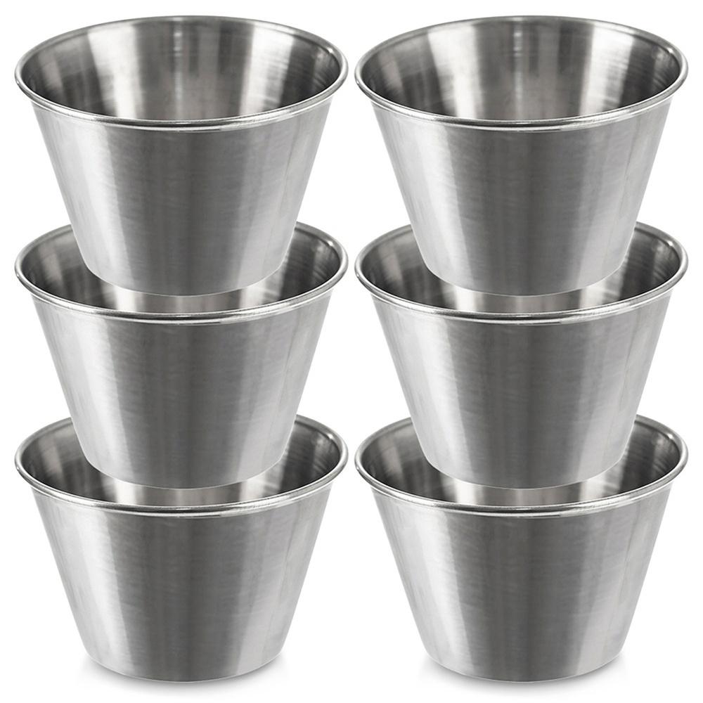 Steel dip sauce bowl 6 cm, 65 ml 6 pcs.
