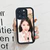 Korean L-Lee Ji Eunes Female Singer For IPhone 17 Pro Max 16 15 14 13 12 11 Plus Black Soft Phone Cover