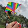 Easy Fly Colorful Rainbow Kite Outdoor Fun Sports Beach Kids Children  Buitenspeelgoed Cometas De Viento Outdoor Toys Kites