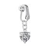 Non-Piercing Butterfly Fake Belly Piercing Butterfly Clip On Umbilical Navel Crystal Fake Piercing Fake Clip Belly Button Rings