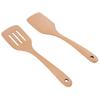 2PCS Large Size Wooden Spoons 12in Pancake Flipper Cooking Utensils Wooden Spatulas  Kitchen