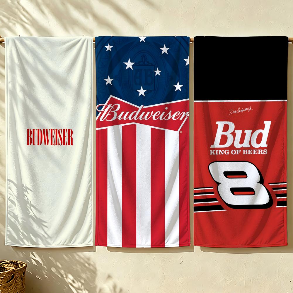 Jmg Household Supplies Drink B-Budweiser Towel Beach Towel, Quick Drying Absorbent Bath Towel For Swim,Gym,Camping,Outdoor Hot
