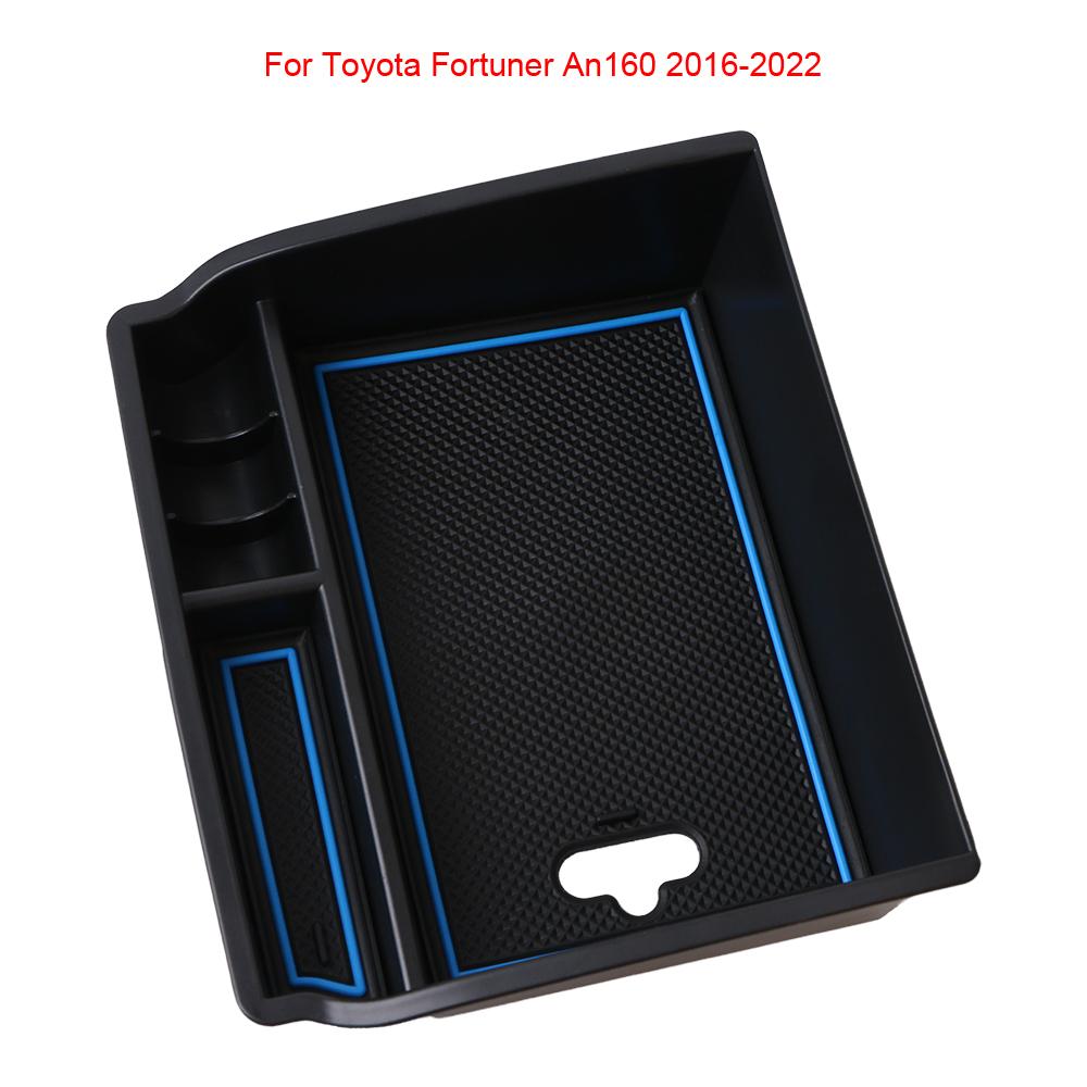 Car Central Armrest Storage Box Holder For Toyota Fortuner An160 2016-2022 Center Console Organizer Tidying