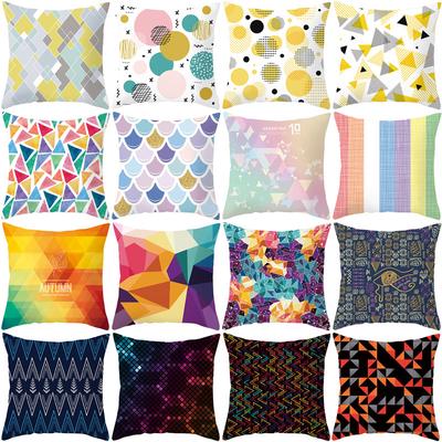 Zuhause Nordischer Stil Geometrisch Abstrakt Auto Sofa Quadratisch Bedruckter Kissenbezug Kissenbezug