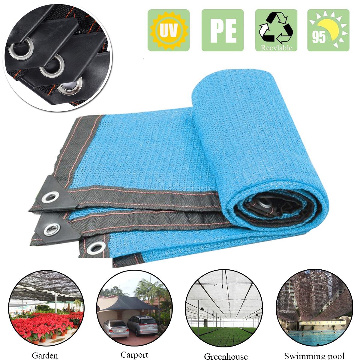 

Sun Shade Парус Тендинг Навес Сетка Обложка Чистая Открытый 8 Стежки 95% Sunshade