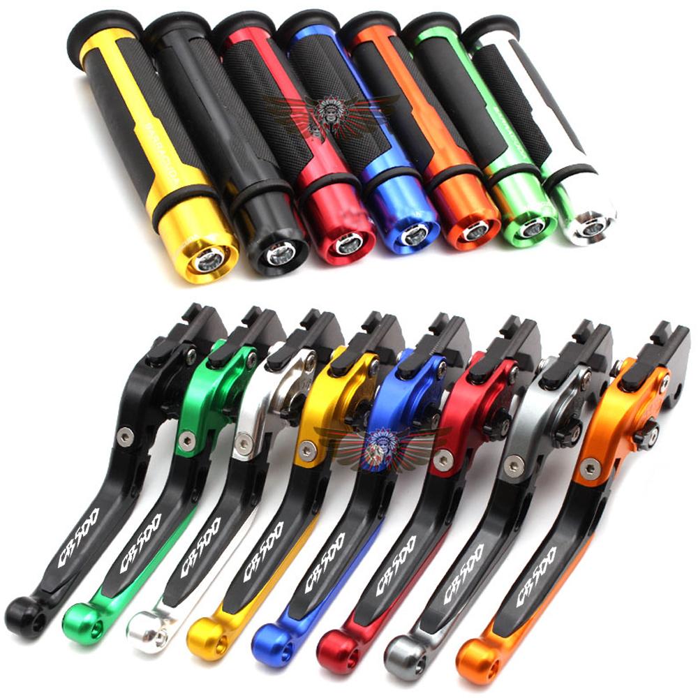 For Honda CB500 CB 500 1998-2003 1999 2000 2001 2002 Motorcycle Adjustable Folding Brake Clutch Levers Handlebar Hand Grips