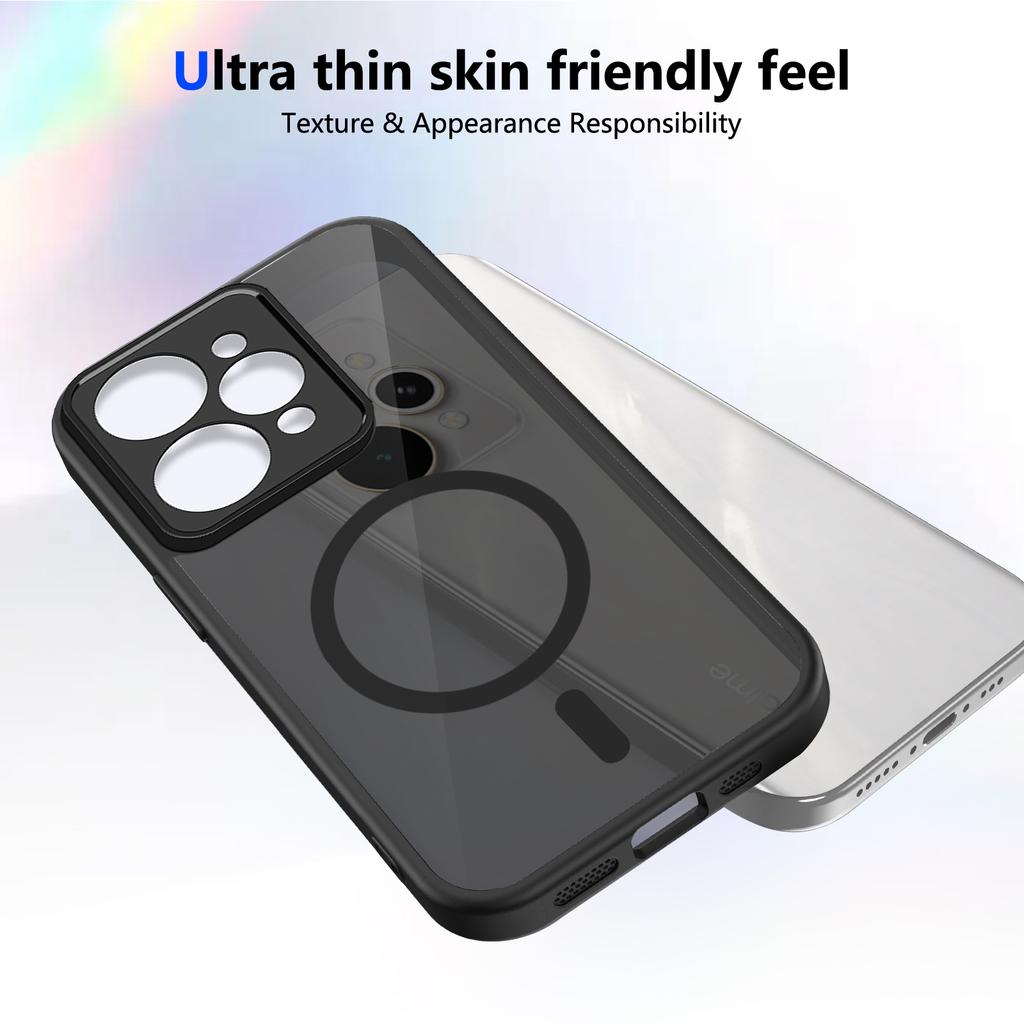 Phone Case for Realme 15 Pro 15T 15X Magnetic Wireless Charging TPU Frame Plastic Matte Back Cover
