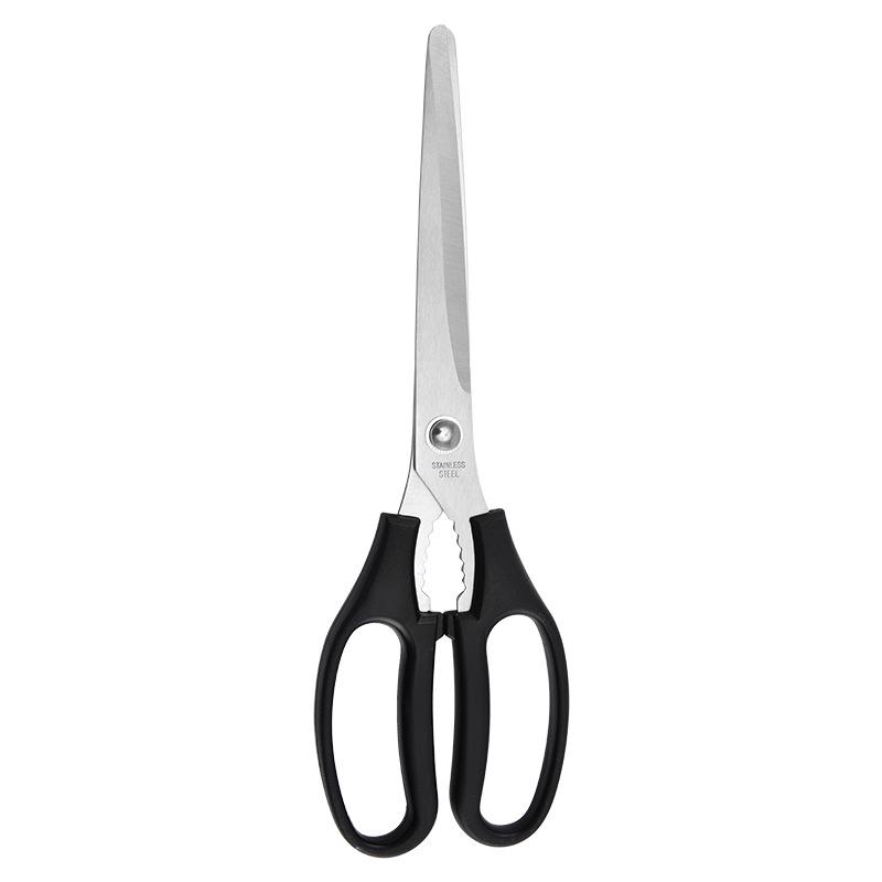 Stainless Steel Korean BBQ Bent Head Kitchen Shears - Multi-functional Household Meat Scissors
