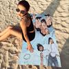A-aitana O-ocana Singer Anmie Microfiber Printed Beach Towel Mountain Climbing Yoga Beach Swimming Running Absorbent Soft Towel