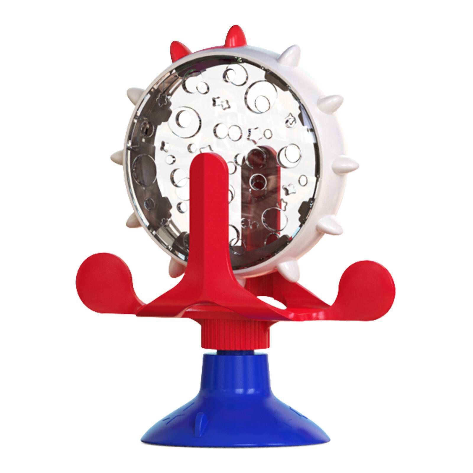 

Suction Cup Cat Toy: Teasing, Slow Feeder, and Windmill Turntable for Pets