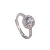 Eleganter Zirkonia-Ring mit simuliertem Diamant für Damen - Perfektes Verlobungs- oder Heiratsantragsgeschenk