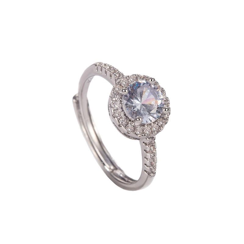 Eleganter Zirkonia-Ring mit simuliertem Diamant für Damen - Perfektes Verlobungs- oder Heiratsantragsgeschenk