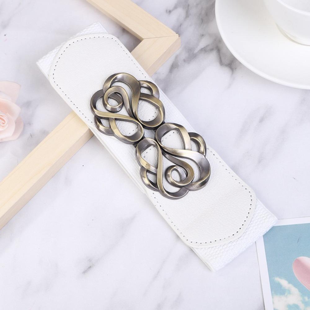 Elastic Overcoat Stretched Band 60-80cm Lady Belt High Quality Women Leather Belt for Dress