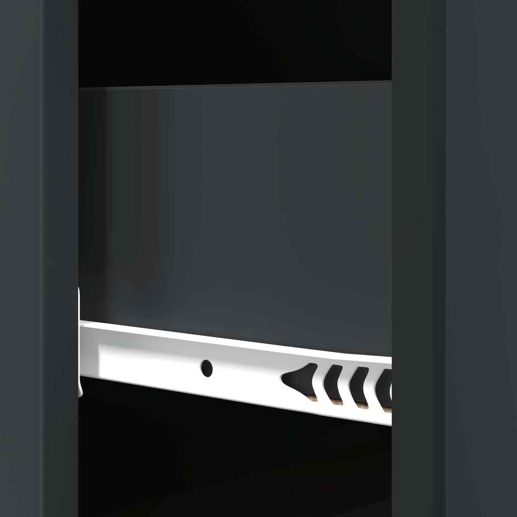Drawer Cabinet Black 33 x 34.5 x 87 cm Particleboard