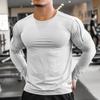 Men's Sportswear Gym T-Shirts Long Sleeve Compression Quick Dry Running Shirts Round Neck Sports Top