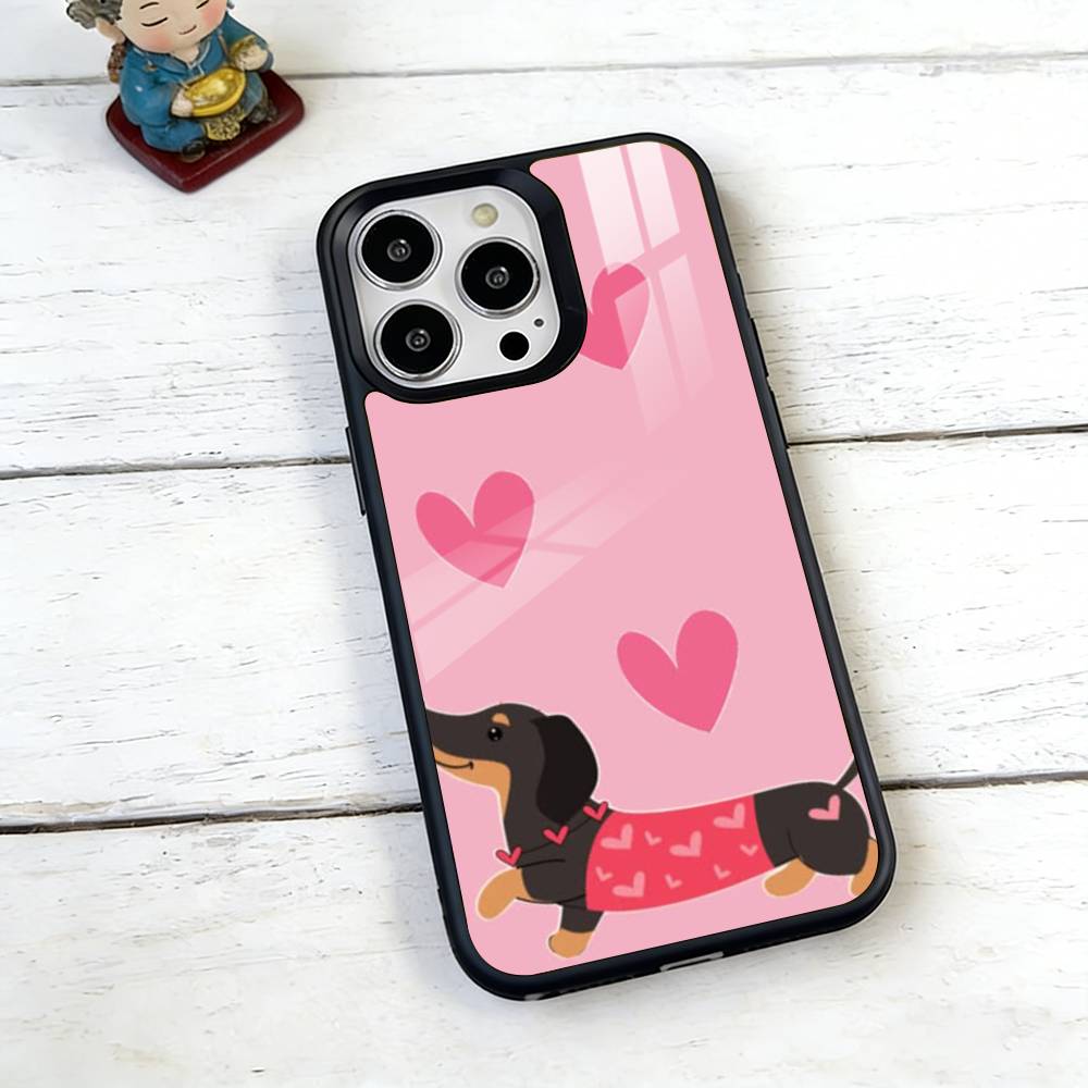 Cute Dachshunds Phone Case For iPhone17,16,15,14,13,12,11 Plus,Pro Magnetic For Magsafe Wireless Charging