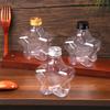 200 ml Niedliche Stern Plastikflasche Klar Milchtee Kaffeeflasche Transparent Trinkflasche Wasserbecher Saftgetränkeflaschen