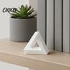 Modern Geometric Sculpture Triangle Sculpture, 3D Printed Optical Illusion Figurine, Abstract Minimalist Versatile Office Decoration Desktop