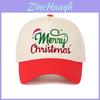 Christmas Letter Embroidered Baseball Cap With Adjustable Fit For Men And Women