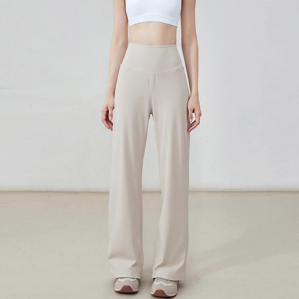 Women's Pant Pockets High Waist Stretch Loose Sweatpants Feeling Sports Leisure Yoga Workout Pants