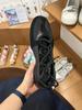 Cowhide Version~ Small Leather Platform Ballet Shoes Women's Straps Mary Jane Single Shoes Muffin Loafer Small Leather Shoes