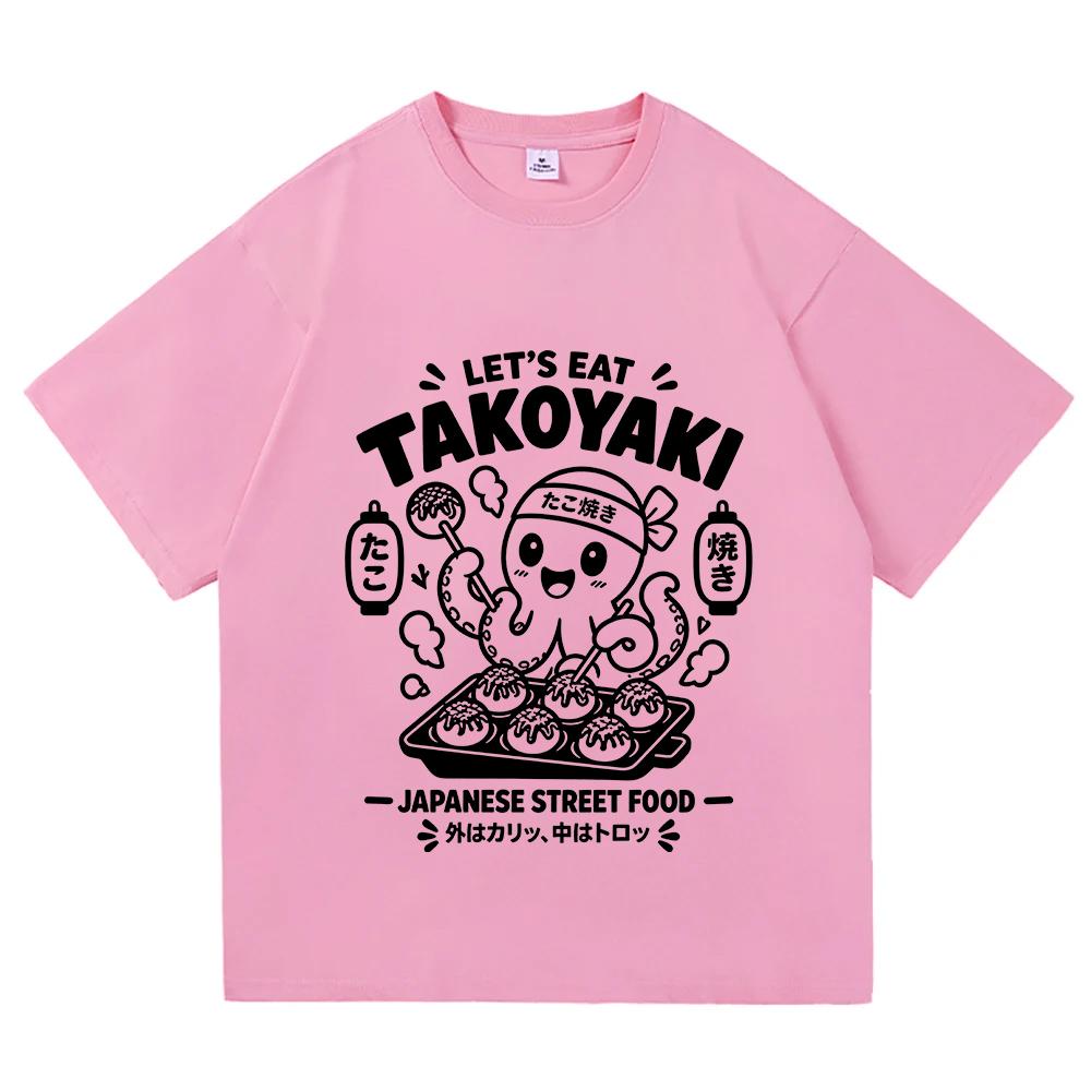 Japan Osaka Dotonbori T-Shirts Mode Herren Damen Lustig Takoyaki Osaka Betrunkener Oktopus T-Shirt Übergroß Vintage Baumwoll-T-Shirts