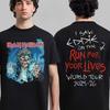 Men T-shirts Iron Maiden Run for Your Lives World Tour 2025 Arnhem Netherland Dutch Exclusive Merch Tee At Gelredome T-Shirt