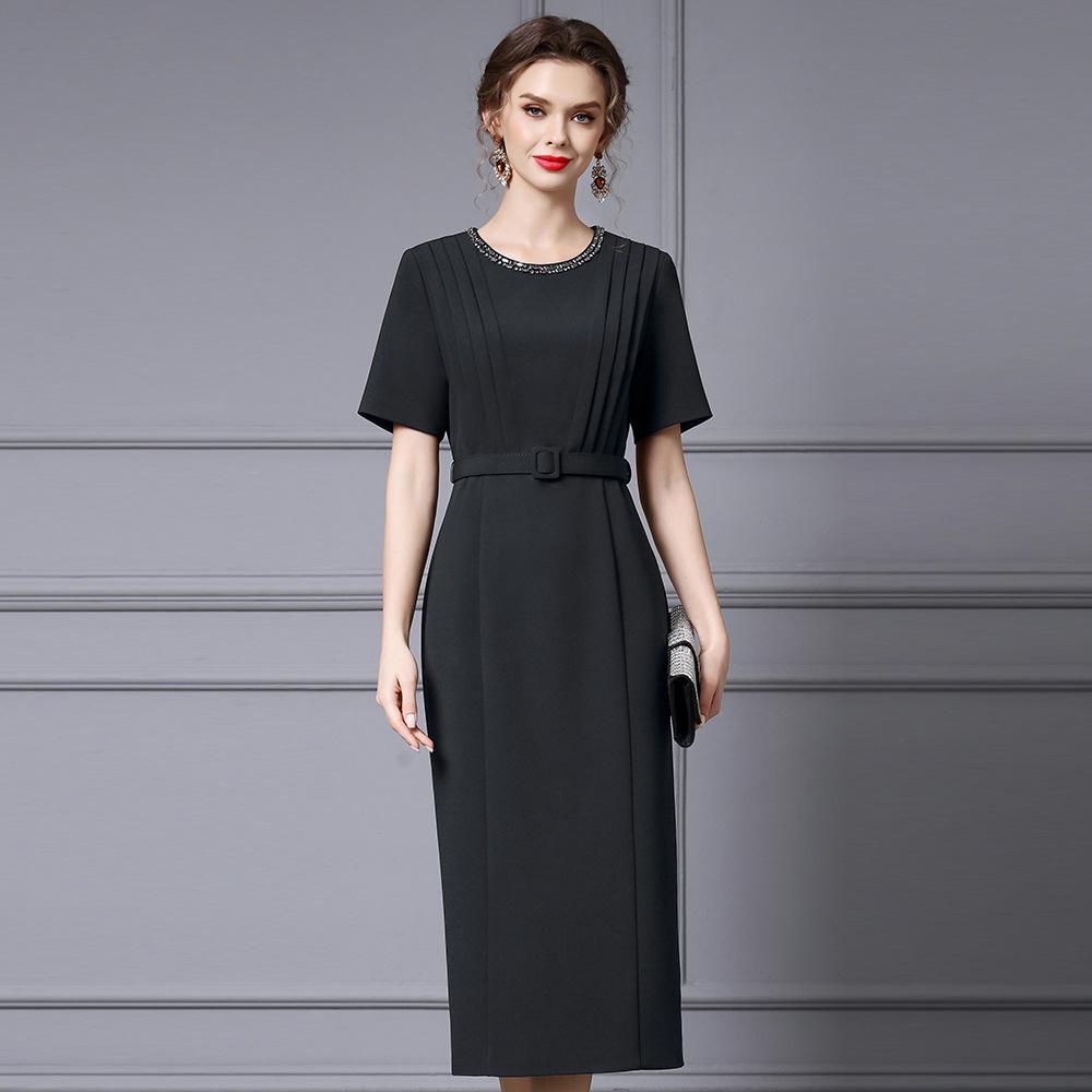 

Zhilij Потрясающее длинное платье из страз розово-красного цвета для важных случаев - Женский летний стиль 2025 2XL