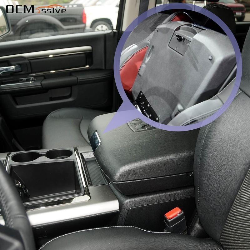 

Для Dodge Ram 1500 2500 3500 2013-2018 Черный Замок-щеколда Защелка для ящика-подлокотника центральной консоли 5RQ83TX7AC