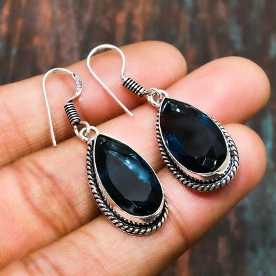 Wonderful Iolite Quartz, Gemstone Handmade Jewelry 925 Sterling Silver Earring