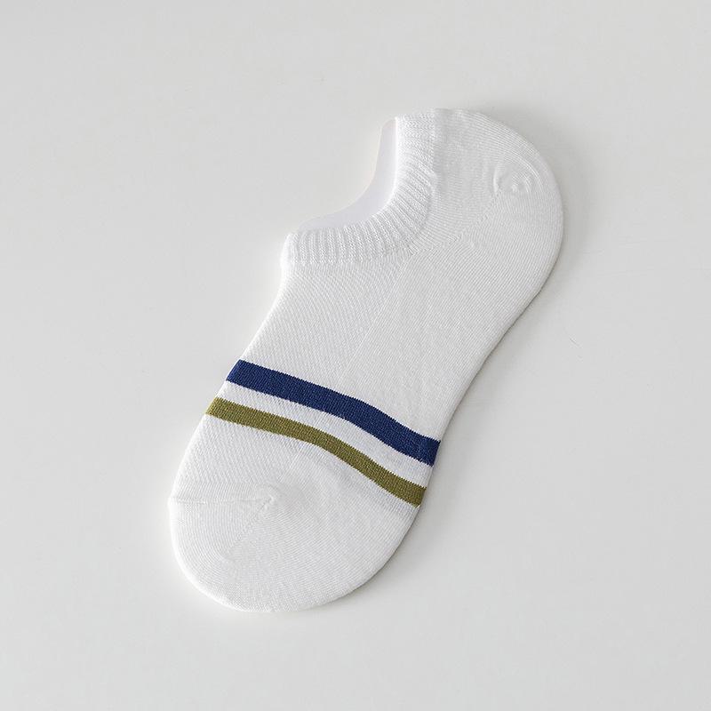 

Чоловічі нековзкі дихаючі літні шкарпетки - вбираючі піт короткі шкарпетки-човни з неглибоким дизайном горловини One Size