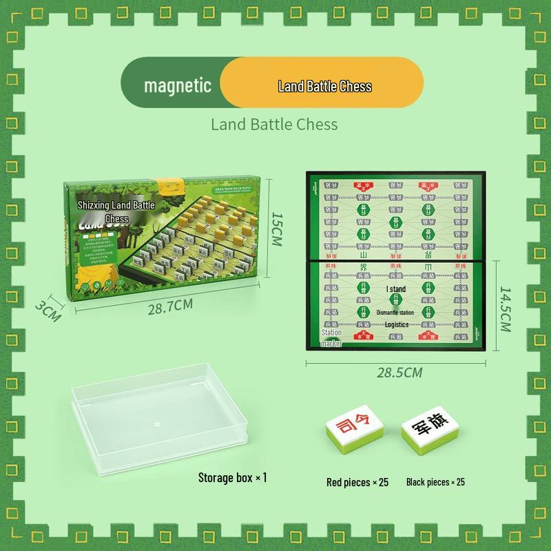 Portable Magnetic 3-in-1 Board Game Set