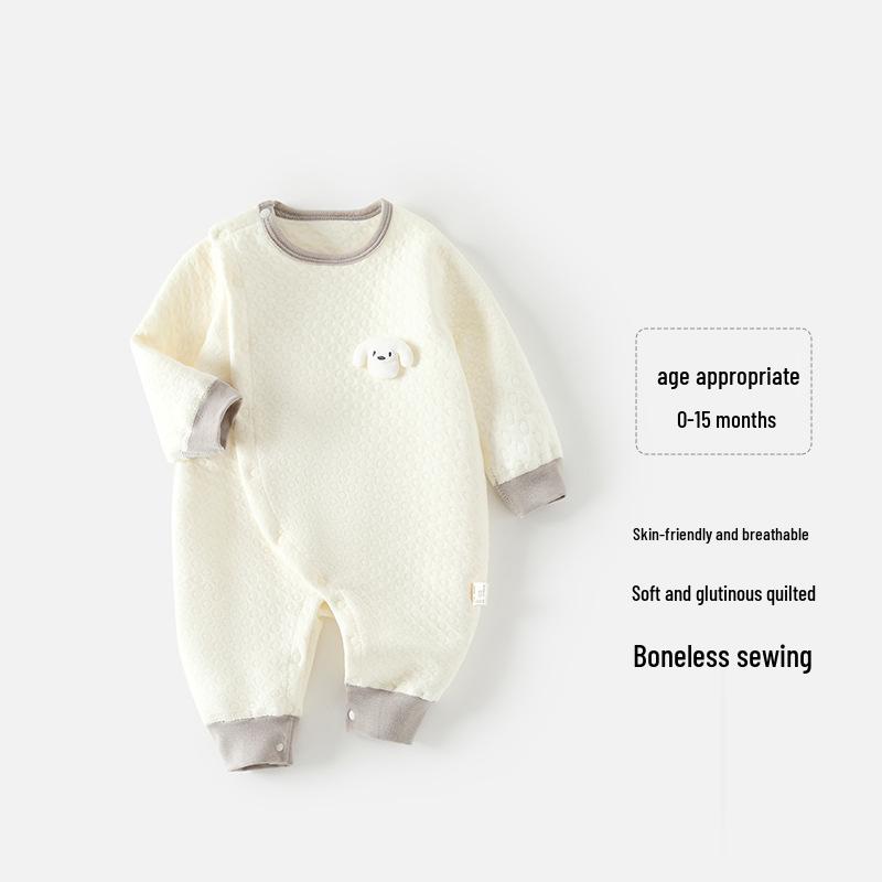 

Уютный шелковый комбинезон для новорожденных на осень-зиму: Плотный, теплый ромпер для маленьких мальчиков и девочек 73 cm
